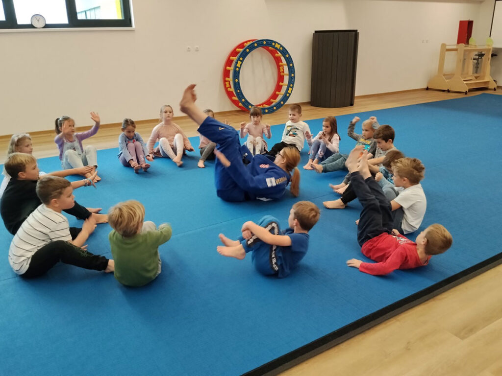 Ogledni sat džuda u dječjem vrtiću Medenjak