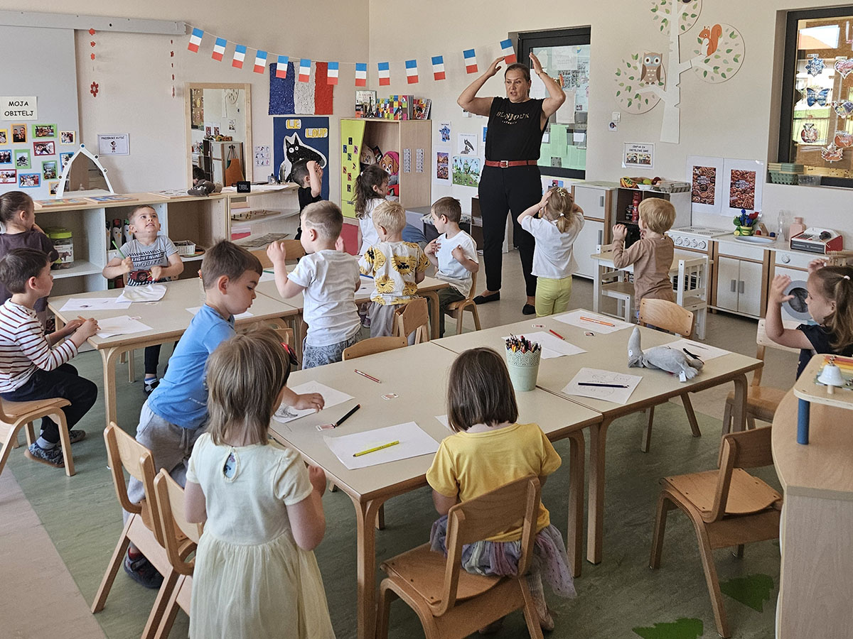 Jezična radionica na francuskom jeziku u skupini Ptičice 